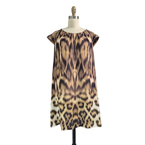Mango Suit Dress Large animal print shift dress - Picture 1 of 5